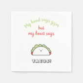 Funny Gym Workout Motivation Serviette (Vorderseite)