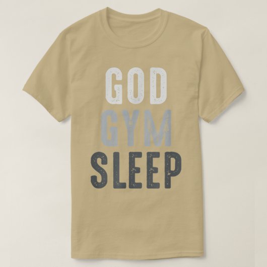 Funny Gym Workout Quote, Gym Sleep, Cool Gym W T-Shirt (Design vorne)