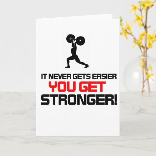 Funny Gym Zitat Design Karte (Gelbe Blume)