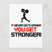 Funny Gym Zitat Design Postkarte (Vorderseite)