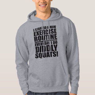 Funny Gym Zitat - Dickige Squats Hoodie