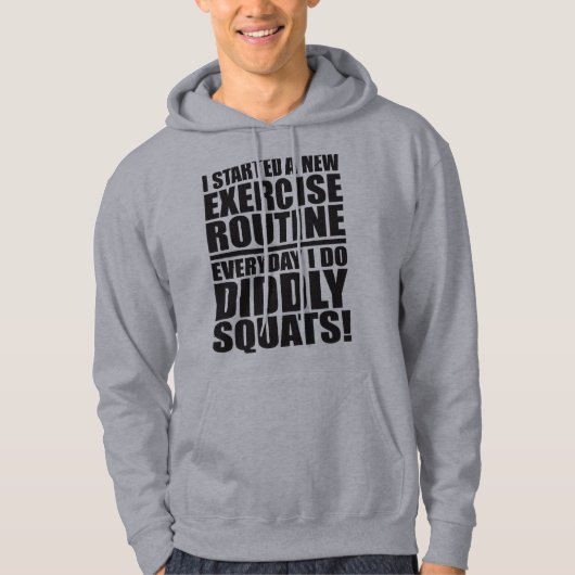 Funny Gym Zitat - Dickige Squats Hoodie (Vorderseite)