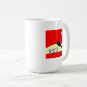 Funny Gymnast Egg Gymnastik Zurück Gedreht Frühstü Kaffeetasse (VorderseiteRechts)