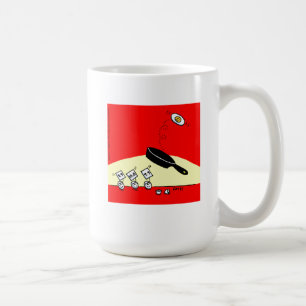 Funny Gymnast Egg Gymnastik Zurück Gedreht Frühstü Kaffeetasse