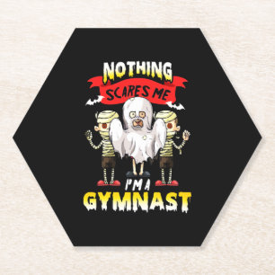 Funny Gymnast Halloween T - Shirt Untersetzer
