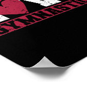 Funny Gymnastic Lover Turner Livemusik Liebe Poster (Ecke)