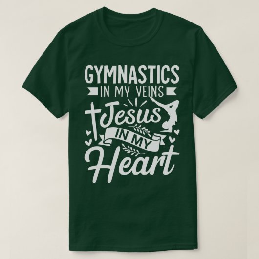 Funny Gymnastics Design Damen Gymnast Jesu T-Shirt (Design vorne)