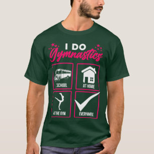 Funny Gymnastics Girl Quote Fitness süchtig T-Shirt