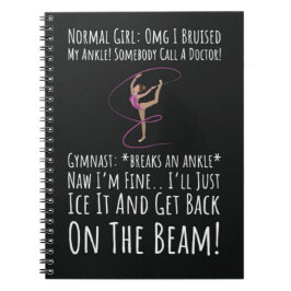 Funny Gymnastics Girls Gifts For Her Sport Athlete Notizblock