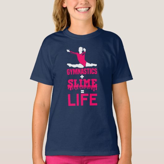 Funny Gymnastik und Slide ist das Leben T-Shirt (Vorderseite)