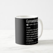 Funny Gynecologin Definition Gynacologin Kaffeetasse (VorderseiteRechts)