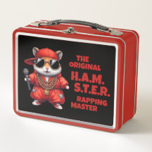 Funny H.A.M.S.T.E.R. Rapmaster mit Red Pants
