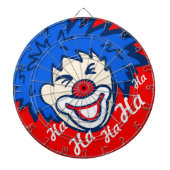 Funny ha hat ein grafisches Clowndart-Board Dartscheibe (vorne)