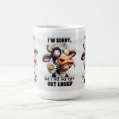 Funny habe ich meine Augen-Heifer-Kuh-Tasse Roll Kaffeetasse (Mittel)