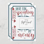 Funny habe Spaß, mein Geld-Geschenkkartenhalter au (Vorne/Hinten)