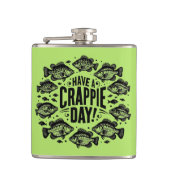 Funny haben Crappie Day Fischen Flachmann (Vorderseite)