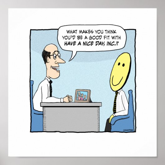 Funny haben ein schönes Tagesplakat Poster (Vorne)