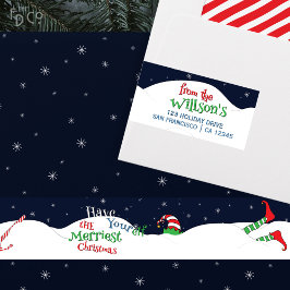 Funny haben Ihre Elf Weihnachtsschnee Crash-Landin