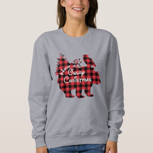 Funny haben Owlly Weihnachten Ugly Weihnachtskraut Sweatshirt (Vorderseite)