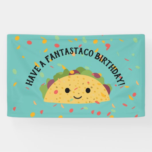 Funny Haben Sie einen Fantastaco Geburtstag Niedli Banner (Horizontal)