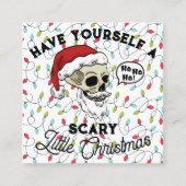 Funny haben Sie sich ein Beängstigendes Weihnachts Quadratische Visitenkarte (Vorderseite)