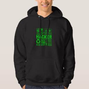 Funny Hacker Bio Komposition It Hacking Nerd G Hoodie