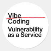 funny hacker cyber technology runder aufkleber (Vorderseite)