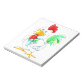 Funny Hahn Notizblock (Rotiert)