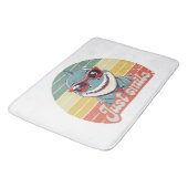 Funny Hai laden Sie zum Lächeln ein Badematte (Schrägansicht)