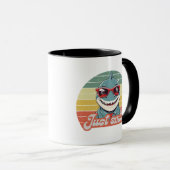Funny Hai laden Sie zum Lächeln ein Tasse (VorderseiteRechts)