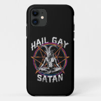 Funny Hail Gay Satan LGBT Goth Gay Pride Baphomet