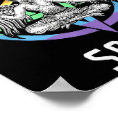 Funny Hail Gay Satan Lgbt Goth Gay Pride Baphomet Poster (Ecke)