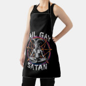 Funny Hail Gay Satan LGBT Goth Gay Pride Baphomet Schürze (InSitu)