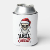 Funny Hail Santa Claus Skull Skeleton Antichrist C Dosenkühler (Kanne Vorderseite)