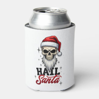 Funny Hail Santa Claus Skull Skeleton Antichrist C Dosenkühler