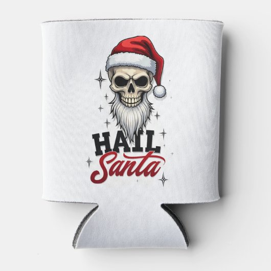 Funny Hail Santa Claus Skull Skeleton Antichrist C Dosenkühler (Vorderseite)