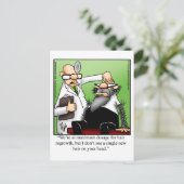 Funny Hair Regrowth Spaß Postcard Postkarte (Stehend Vorderseite)