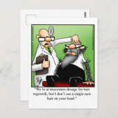 Funny Hair Regrowth Spaß Postcard Postkarte (Vorne/Hinten)