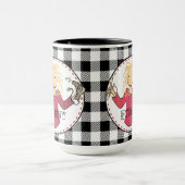 Funny Hair Stylist Beautician Blonde Cartoon Gesch Tasse (Zentrum)