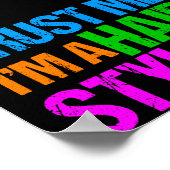 Funny Hair Stylist Poster (Ecke)