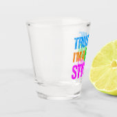 Funny Hair Stylist Schnapsglas (Links)