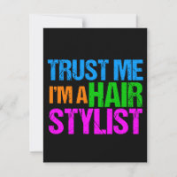 Funny Hair Stylist Trust Me Ich bin Friseurin