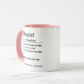 Funny Hairapist Definition Tasse (Vorderseite Links)