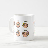 Funny Hairstyles Kaffeetasse (Vorderseite Links)