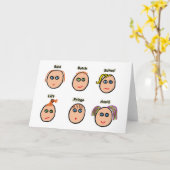 Funny Hairstyles Karte (Gelbe Blume)