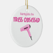 Funny Hairstylist Keramikornament (Rechts)