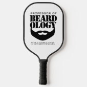 Funny Hairy Professor of Beardology Pickleball Schläger (Rückseite)