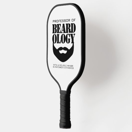 Funny Hairy Professor of Beardology Pickleball Schläger (Links)