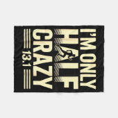 Funny Half Marathon Art For Men Women 13.1 Maratho Fleecedecke (Vorderseite (Horizontal))