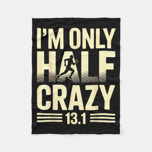 Funny Half Marathon Art For Men Women 13.1 Maratho Fleecedecke (Vorderseite)